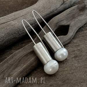 snowwhite srebrne kolczyki z naturalnymi perłami