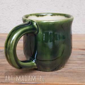 handmade ceramika kubek zielony 1
