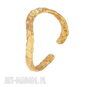 sotho złoty nieregularny pierścionek, regulowany, uniwersalny