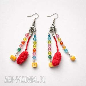 ruda klara kolczyki kolorowe boho bok z1 leciutkie fol, dam et fri
