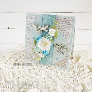 handmade scrapbooking kartki w dniu ślubu. Kartka w pudełku, 659