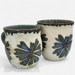 kubki dla dwojga na prezent, herbatę, ceramika artystyczna, toczony