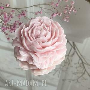 Świeca sojowa piwonia Peony Queen - dekoracja handmade