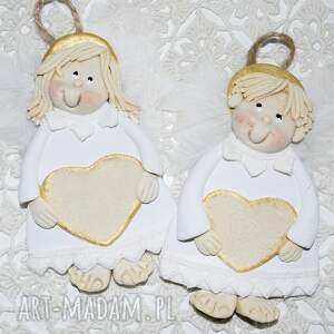 Prezent Razem czy osobno - aniołki na szczęcie, z masy