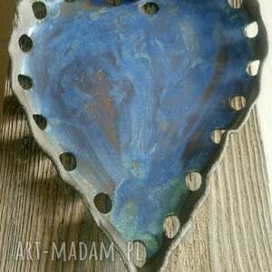 patera dekoracyjna nelson w kształcie serca, męska ceramika, ceramika dla faceta