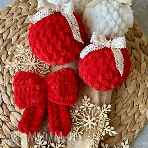 święta upominki Bombki, na szydełku, ozdoby choinkowe