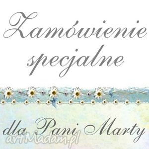 handmade zaproszenie zamówienie specjalne dla pani marty