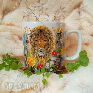Prezent Kubek mini lwa łąkowego ręcznie malowany 270 ml