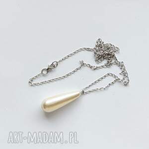 okrąg wisiorek, srebro, perła, oryginalny