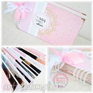 handmade scrapbooking albumy album dziecięcy dla dziewczynki