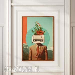 plakat radiohead 30x40cm dla melomana, audiofila kolaż