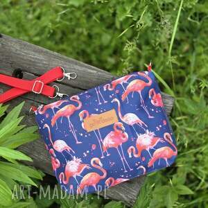 Prezent w flamingi, mała torebka