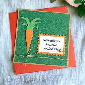 kartki marchewkowe życzenia urodzinowe: kartka