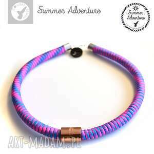 ręcznie robione naszyjniki naszyjnik summer adventure - model violet snake