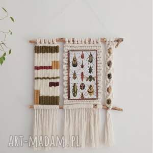 dekoracje makrama w żuki macraweave, makatka, gobelin, styl boho