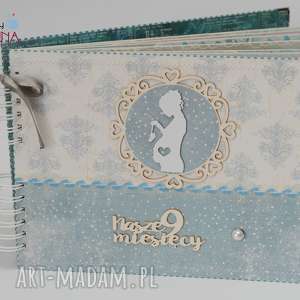 ręcznie wykonane scrapbooking albumy album ciążowy gotowy do wysyłki