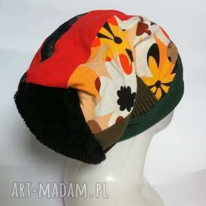 handmade czapki czapka turbanowa etno boho patchwork