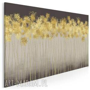 obraz na płótnie - abstrakcja złoty 70x50 cm 69501, dekoracja ścienna