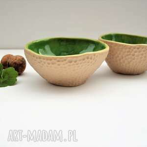 handmade ceramika miseczki ceramiczne fakturowane