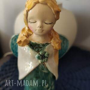 anioł ceramiczny lampion - Ceramika
