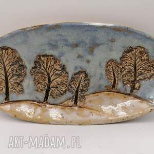ręcznie zrobione ceramika półmisek "spacer po lesie" 1