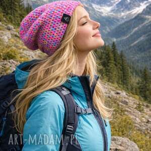 Czapka beanie smarfetka robiona na szydełku, czaokay