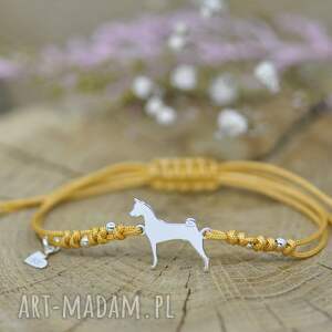 basenji - bransoletka z psem, srebro 925, pies, psia mama, psiara