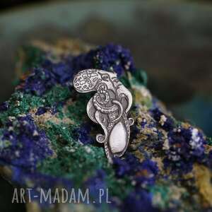 ośmiornica broszka - przypinka ze srebra, biżuteria fani oceanu