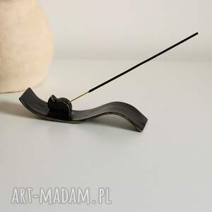 Prezent Ceramiczna czarna kadzielnica, kadzidełka