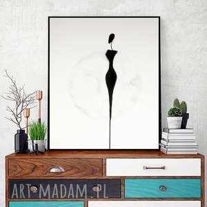 grafika 40x50 cm wykonana ręcznie, plakat, abstrakcja, elegancki minimalizm