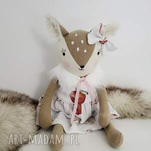 pomysł na prezent pod choinkę Sarenka do zabawy I przytulania uszyta