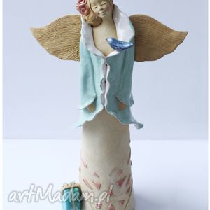 handmade ceramika aniołek dla pani urszuli