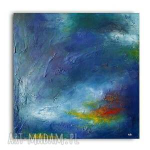 abstrakcja - obraz akrylowy formatu 60/60 cm, kwadrat