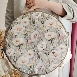 plecak okrągły wiosna kwiaty
