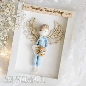 Pamiątka Chrztu Świętego dla chłopca #2 | Aniołek chłopiec