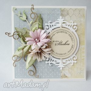 handmade scrapbooking kartki pastelowe kwiaty