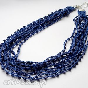 handmade naszyjniki blue beads naszyjnik