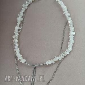 naszyjnik kryształ górski podwójny nszyjnik niej biżuteria