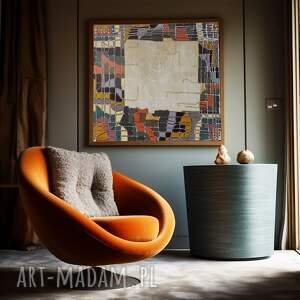 „Abstra-akt 32” - obraz abstrakcyjny akryl na płótnie 100x100 cm by Alexandra13