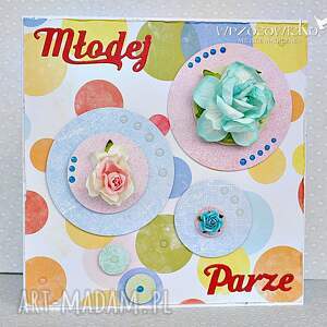 handmade scrapbooking kartki radosny ślub