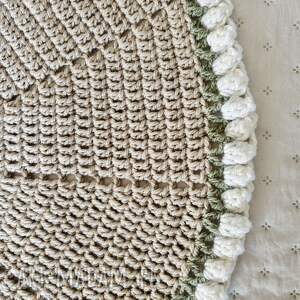 Kocyk, szydełkowy, kwiaty, na szydełku