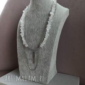 Prezent podwójny z kryształu górskiego, naszyjnik