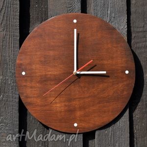 dom zegar "wood clock" palisander 40