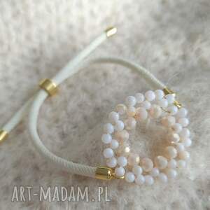 Prezent na sznurku, błyszcząca, elegancka, bransoletka