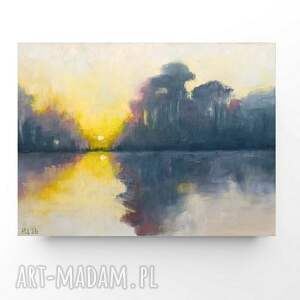 pejzaż - praca formatu 18/24 cm pastele suche