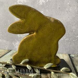 ceramikowelove ceramiczny zajączek, recznierobione ceramikaartystyczna