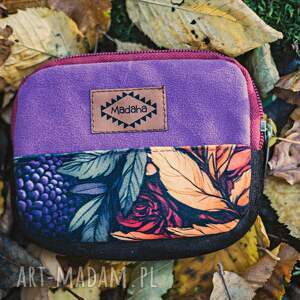 Mały portfel damski handmade patchwork z tkaniny z odzysku