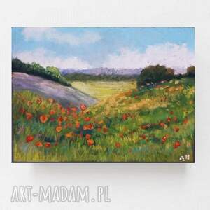 letnia łąka - praca formatu 18/24 cm - Obrazy