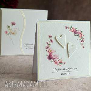 Prezent Kartka ślubna z pudełkiem i kopertą, WP 34, ślub
