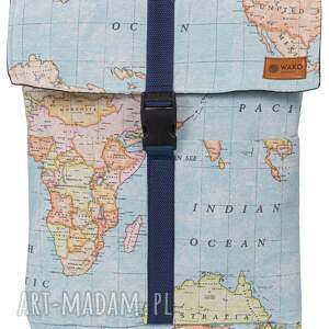 handmade plecak mapa